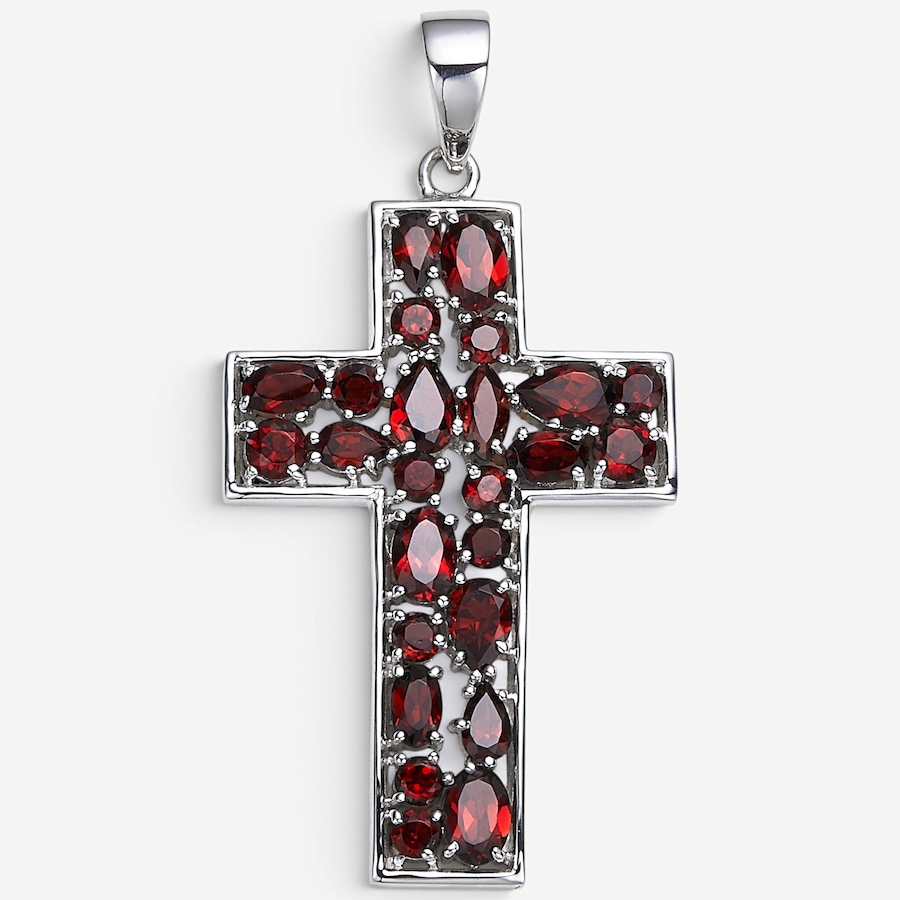 Image 130929_GAR.jpg, Product 130-929 / Price $289.99,  Himalayan Gems Sterling Silver Gemstone Cross Pendant from Himalayan Gems on TSC.ca's Jewellery department