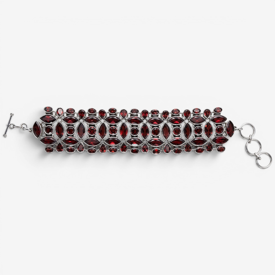 Image 130931_ALTMORE2.jpg, Product 130-931 / Price $499.99, Himalayan Gems Sterling Silver Geometric Gemstone Bracelet from Himalayan Gems on TSC.ca's Jewellery department