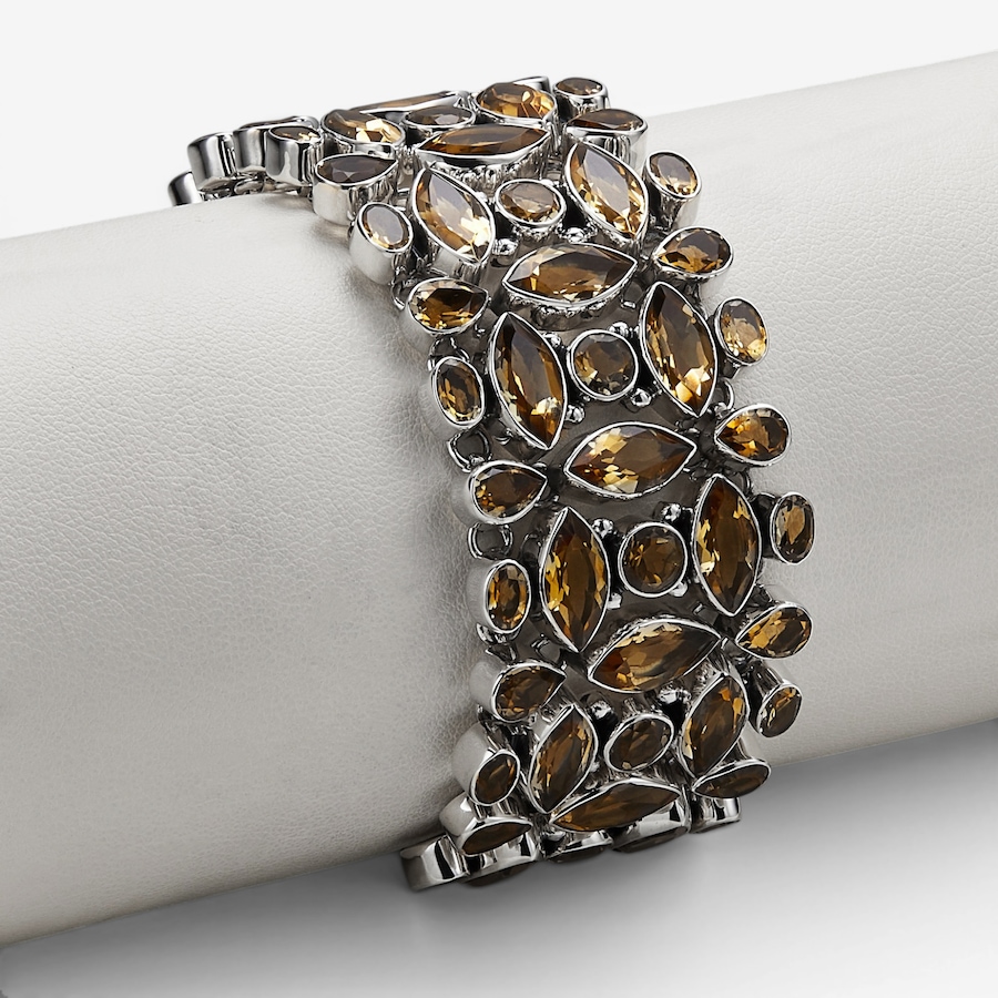 Image 130931_CIT.jpg, Product 130-931 / Price $499.99, Himalayan Gems Sterling Silver Geometric Gemstone Bracelet from Himalayan Gems on TSC.ca's Jewellery department
