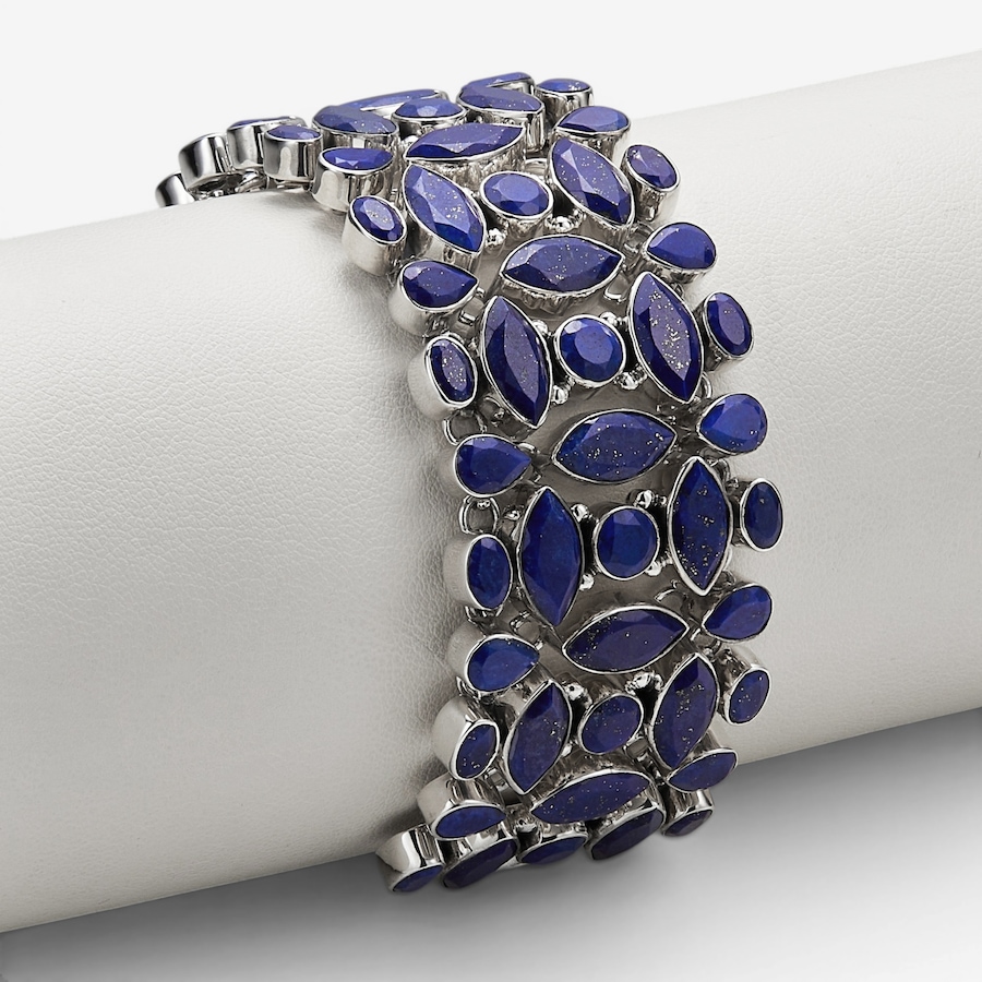 Image 130931_LAP.jpg, Product 130-931 / Price $499.99, Himalayan Gems Sterling Silver Geometric Gemstone Bracelet from Himalayan Gems on TSC.ca's Jewellery department