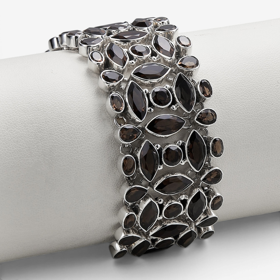 Image 130931_SMQ.jpg, Product 130-931 / Price $499.99, Himalayan Gems Sterling Silver Geometric Gemstone Bracelet from Himalayan Gems on TSC.ca's Jewellery department