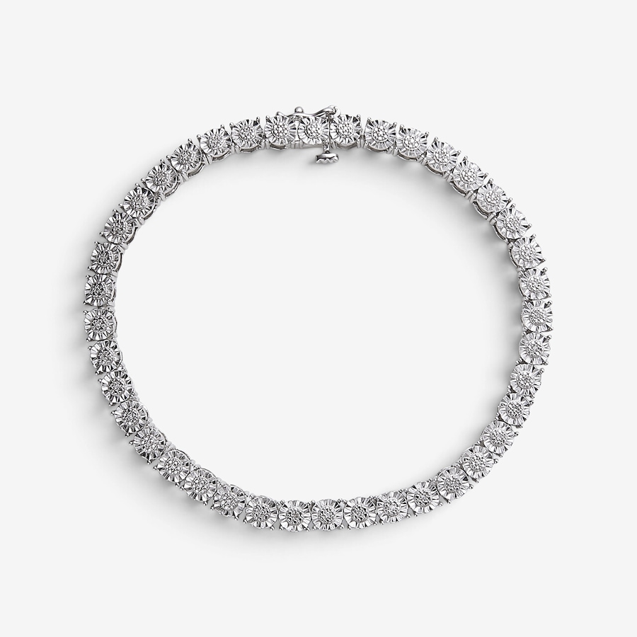 Image 130932.jpg, Product 130-932 / Price $89.99, Colour Of Diamonds Sterling Silver Diamond Accent Tennis Bracelet from Colours of Diamonds on TSC.ca's Jewellery department