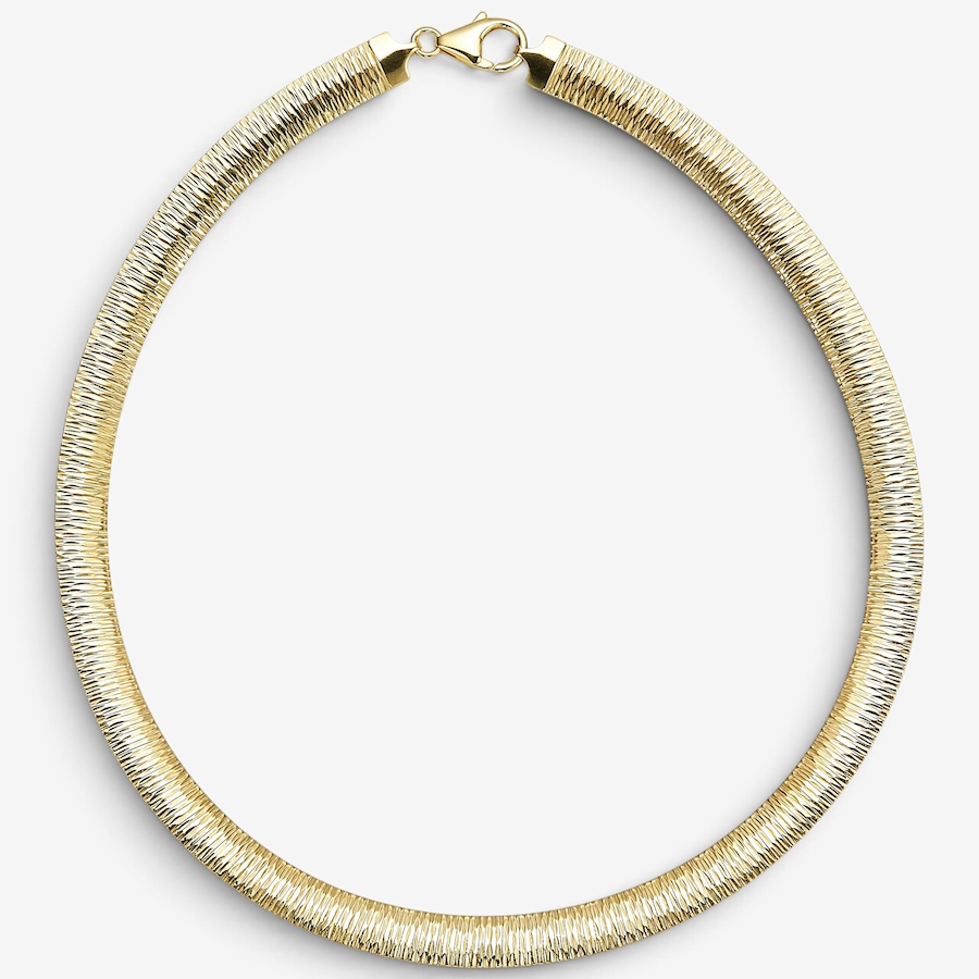 Image 130962.jpg, Product 130-962 / Price $99.99, Etrusca Gioielli Diamond Cut 18K Yellow Gold Plate Reversible Omega Necklace from Etrusca Jewellery on TSC.ca's Jewellery department