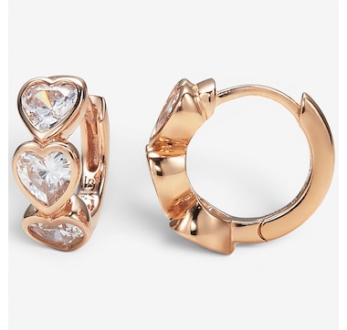 Hillberg &amp; Berk Sterling Silver Adore Bezel Hoop Earrings