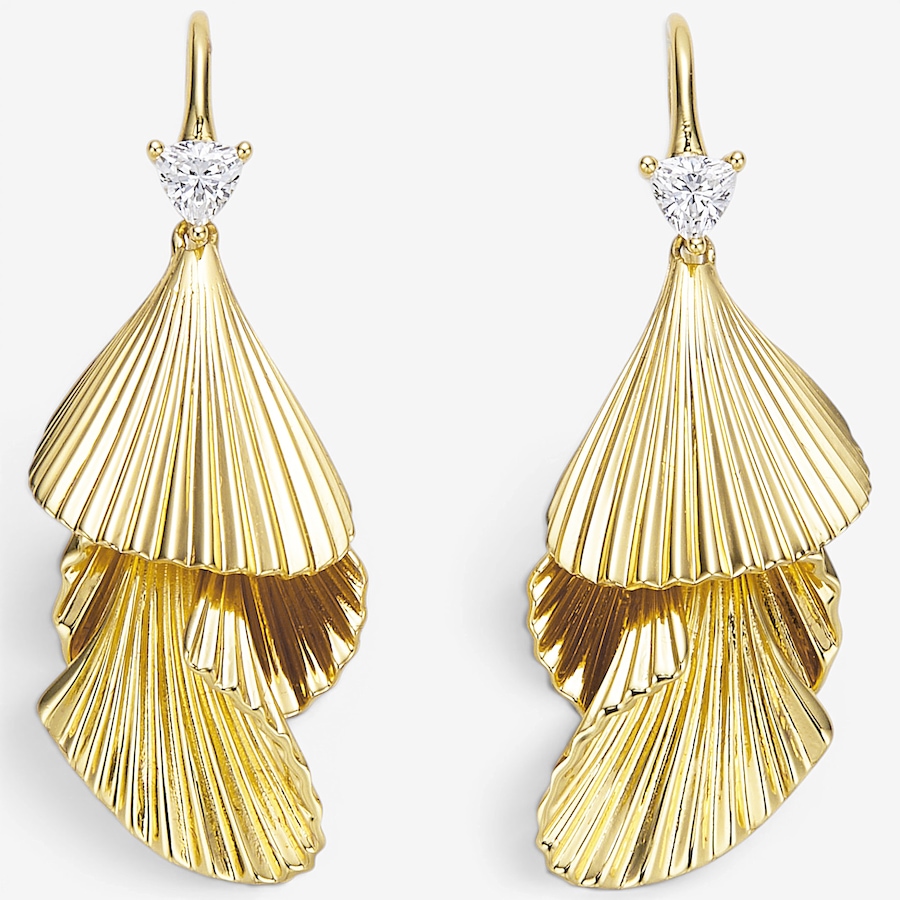 Image 130971.jpg, Product 130-971 / Price $269.99, Hillberg & Berk Sterling Silver/14K Gold Vermeil Petal Drop Earrings from Hillberg & Berk Jewellery on TSC.ca's Jewellery department
