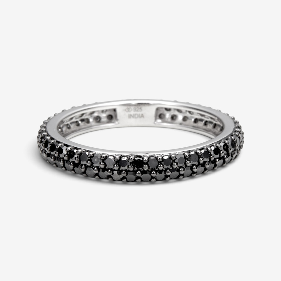 Image 131078_RHBKD.jpg, Product 131-078 / Price $799.99, Colours of Diamonds Sterling Silver 1.00ctw Coloured Diamond Eternity Band from Colours of Diamonds on TSC.ca's Jewellery department
