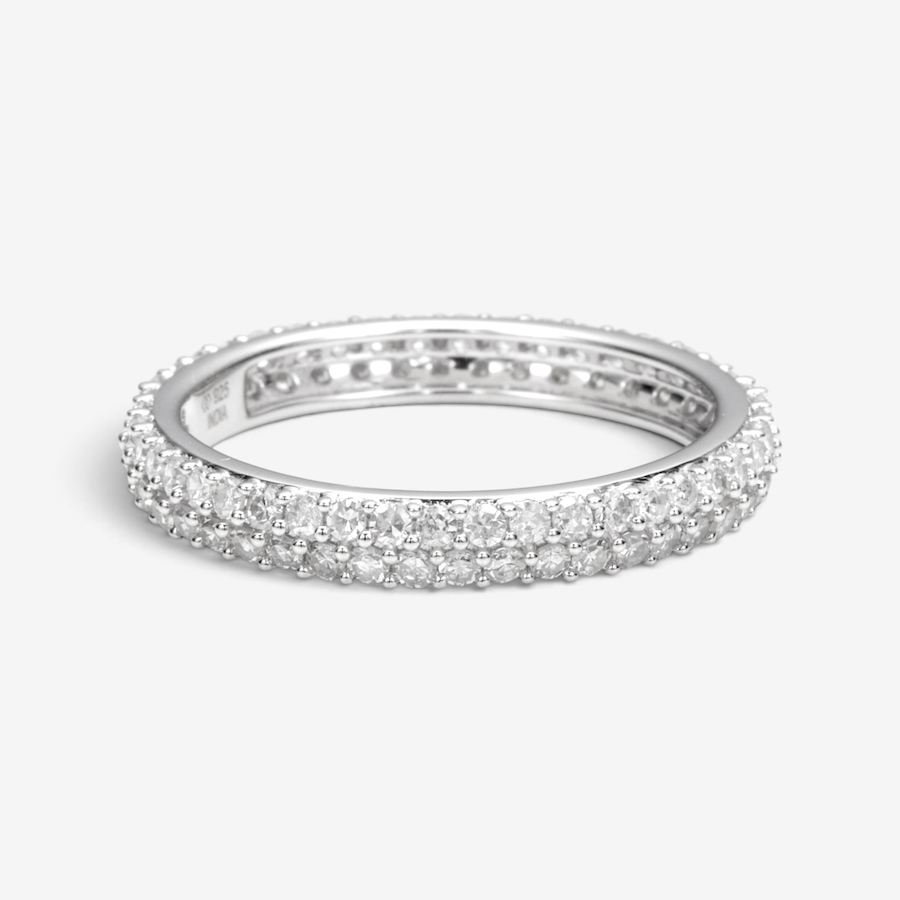 Image 131078_RHWHT.jpg, Product 131-078 / Price $799.99, Colours of Diamonds Sterling Silver 1.00ctw Coloured Diamond Eternity Band from Colours of Diamonds on TSC.ca's Jewellery department