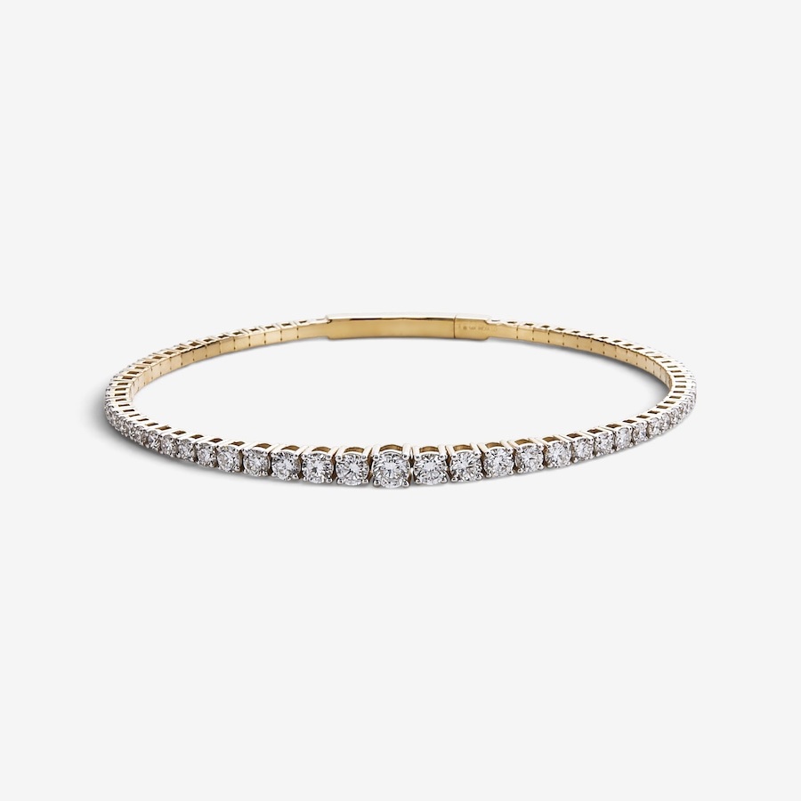 Image 131080_YGL.jpg, Product 131-080 / Price $2,799.99 - $2,999.99, EVERA Diamonds 14K Gold 3.00ctw Diamond Flex Bangle from Evera Diamonds on TSC.ca's Jewellery department