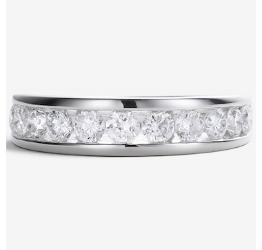 EVERA Diamonds Sterling Silver 1.00ctw Diamond Band