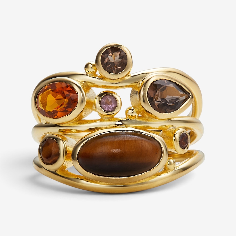 Image 131087_BRN.jpg, Product 131-087 / Price $169.99, Samuel B Sterling Silver Multigemstone Ring from Samuel B. Collection on TSC.ca's Jewellery department
