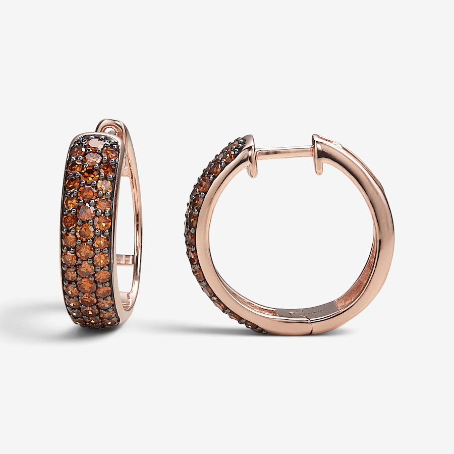 Image 131088_RGRED.jpg, Product 131-088 / Price $499.99, Colours of Diamonds Sterling Silver 1.00ctw Coloured Diamond Hoop Earrings from Colours of Diamonds on TSC.ca's Jewellery department