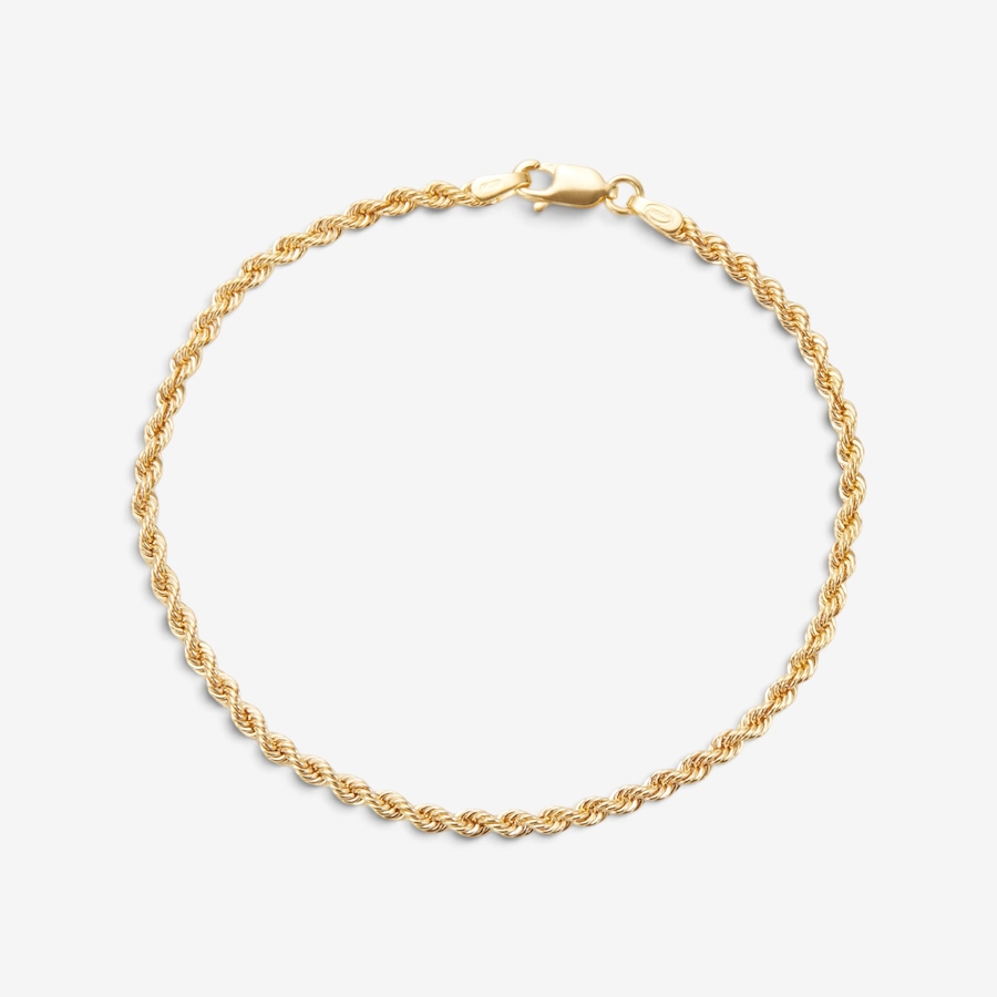 Image 131113.jpg, Product 131-113 / Price $399.99 - $449.99, Uno A Erre 10K Yellow Gold Laser Rope Bracelet from UnoAErre Jewellery on TSC.ca's Jewellery department