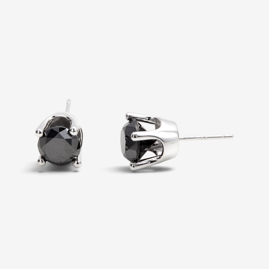 Image 131148_ALTMORE2.jpg, Product 131-148 / Price $599.99, Colours of Diamonds Sterling Silver Rhodium Plate 4.45ctw Black & White Diamond Stud Earrings with Removable Jackets from Colours of Diamonds on TSC.ca's Jewellery department