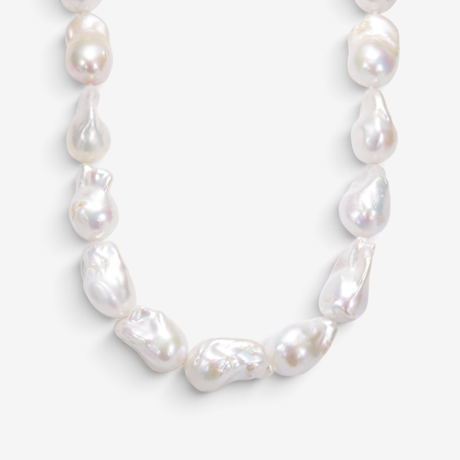 Image 131187.jpg, Product 131-187 / Price $299.99, Roz Kwan Sterling Silver 13–15 mm Natural White Nucleated Baroque Freshwater Pearl Necklace from Roz Kwan Jewellery Collection on TSC.ca's Jewellery department