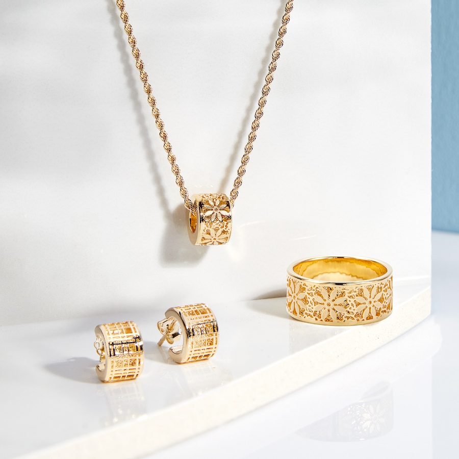 Image 131274_ALTMORE100.jpg, Product 131-274 / Price $549.99, Stefano Oro 14K Yellow Gold "Circle of Life" Ricami Ring from Stefano Oro on TSC.ca's Jewellery department