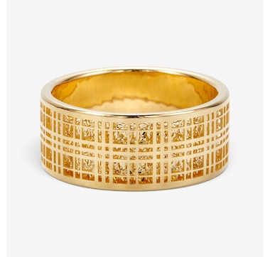Stefano Oro 14K Yellow Gold "Circle of Life" Ricami Ring