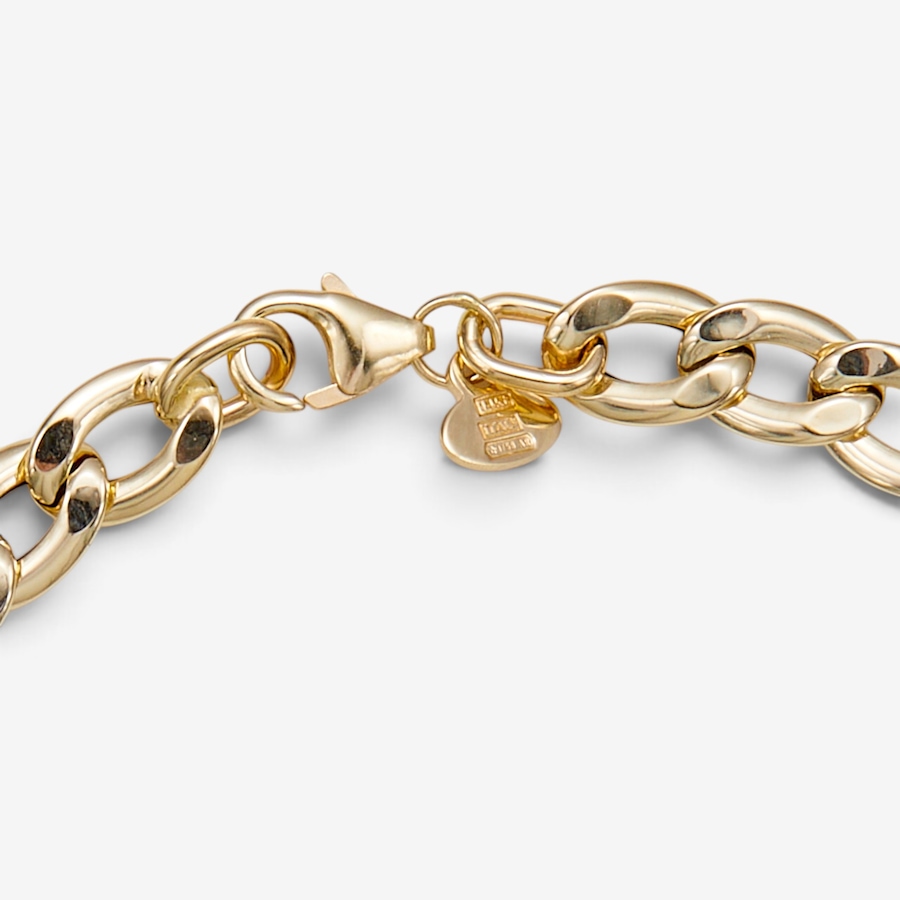 Image 131280_ALTMORE2.jpg, Product 131-280 / Price $829.99, Stefano Oro 14K Yellow Gold Riflesso Curb Bracelet from Stefano Oro on TSC.ca's Jewellery department