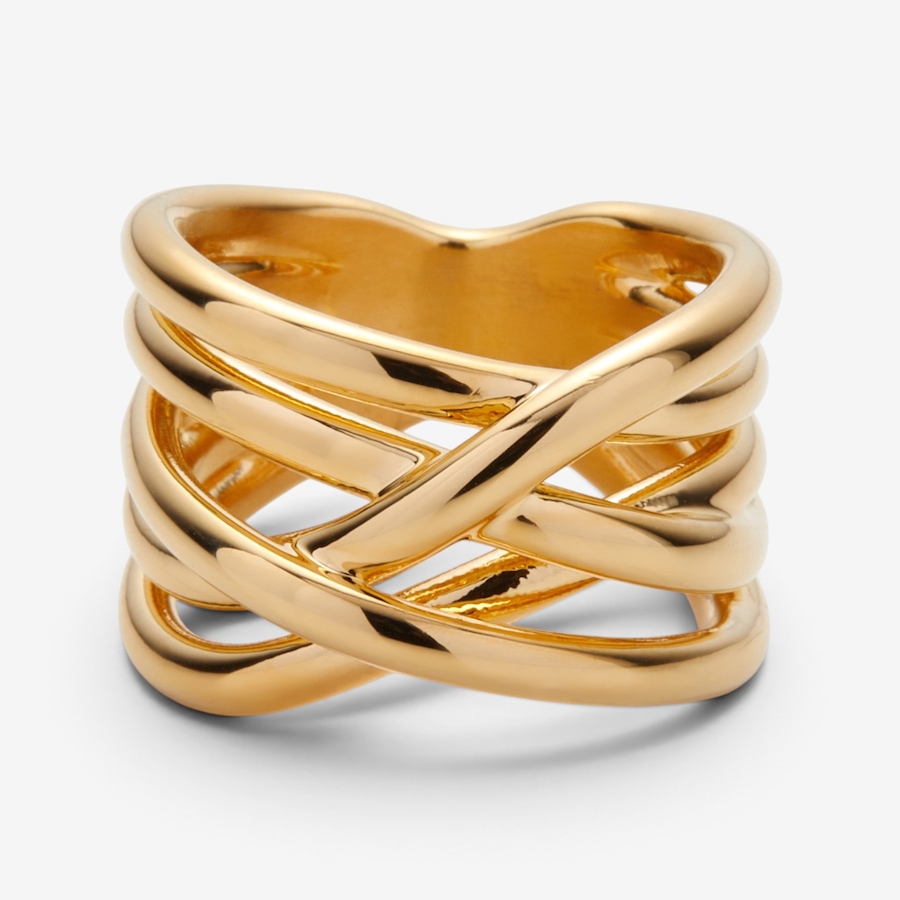 Image 131297_YGL.jpg, Product 131-297 / Price $169.99, Soave Oro 14K Yellow Gold Resin Filled Polish Highway Ring from Soave Oro on TSC.ca's Jewellery department