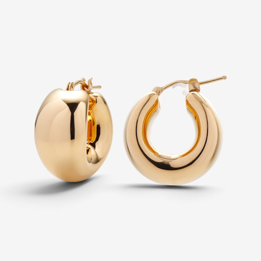 Image 131305.jpg, Product 131-305 / Price $399.99, Soave Oro 14K Yellow Gold Resin Filled Bold Hoop Earrings from Soave Oro on TSC.ca's Jewellery department