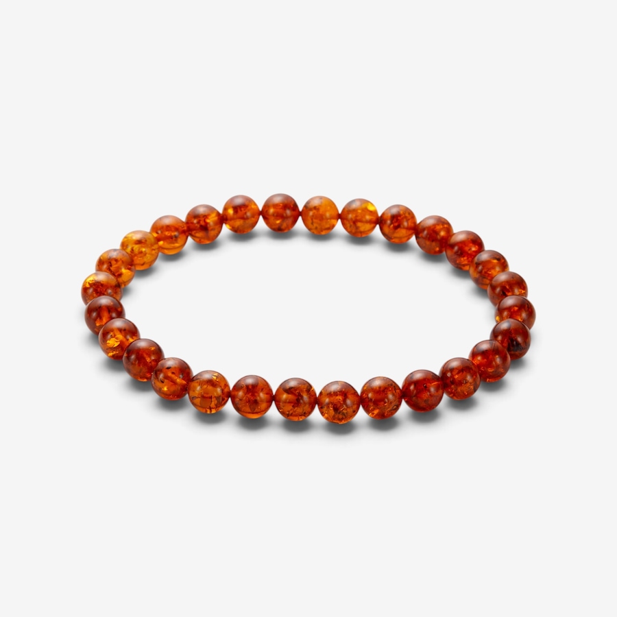 Image 131340_COG.jpg, Product 131-340 / Price $59.99, Amber Extraordinaire 8mm Amber Bead Stretch Bracelet from Amber Extraordinaire on TSC.ca's Jewellery department