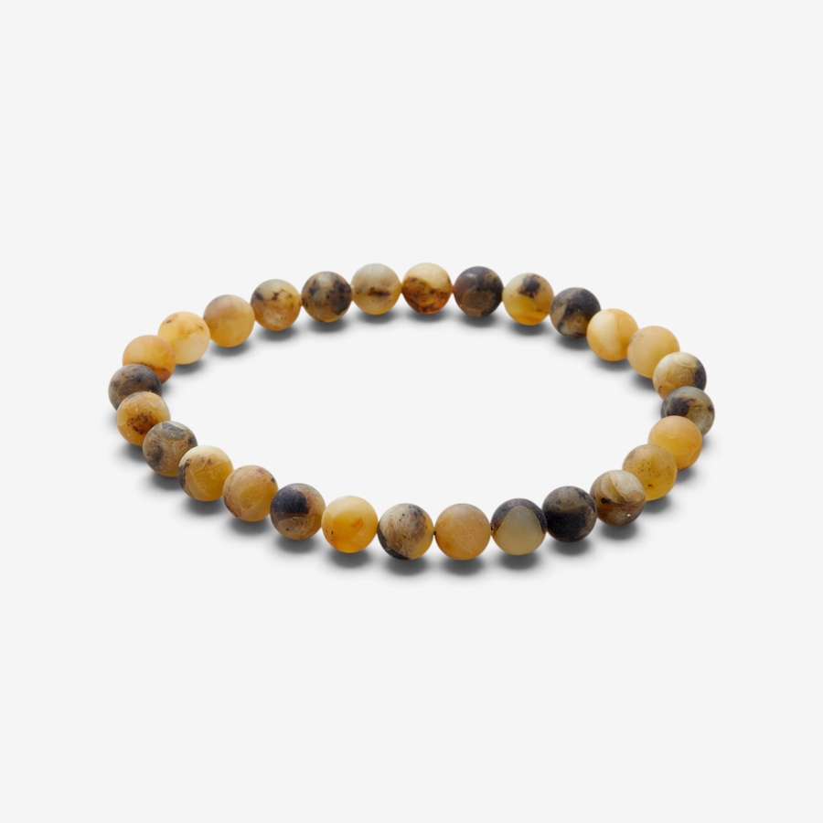 Image 131340_MRBL.jpg, Product 131-340 / Price $59.99, Amber Extraordinaire 8mm Amber Bead Stretch Bracelet from Amber Extraordinaire on TSC.ca's Jewellery department