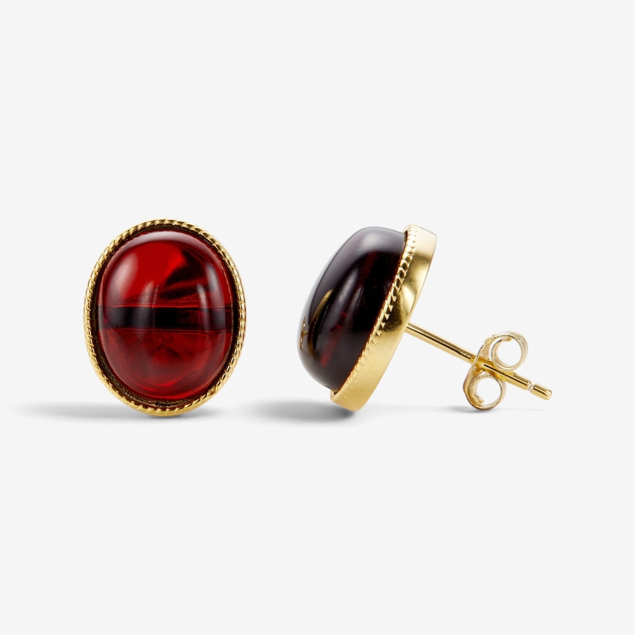 Image 131342_CHYGP.jpg, Product 131-342 / Price $39.99, Amber Extraordinaire Sterling Silver Oval Amber Stud Earrings from Amber Extraordinaire on TSC.ca's Jewellery department