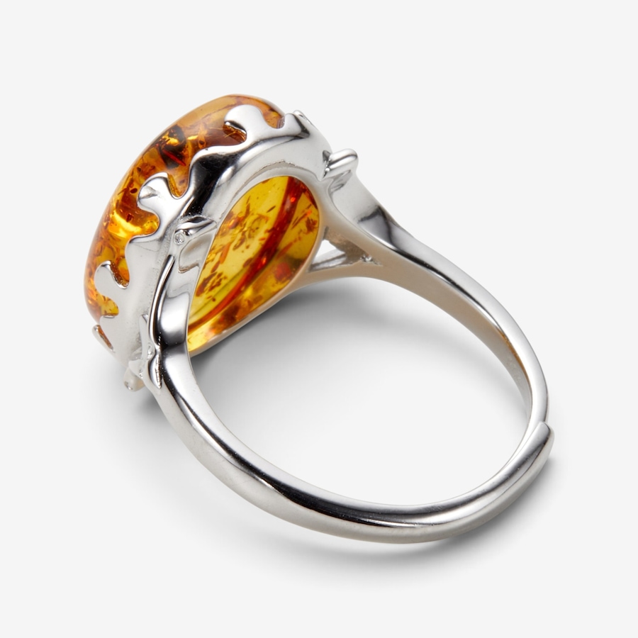 Image 131343_ALTMORE1.jpg, Product 131-343 / Price $59.99, Amber Extraordinaire Sterling Silver Oval Amber Ring from Amber Extraordinaire on TSC.ca's Jewellery department