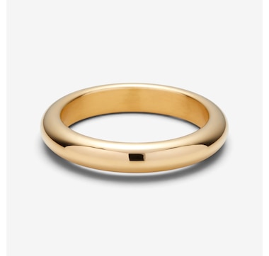 Soave Oro 14K Yellow Gold Resin Filled Polish Fedina Ring