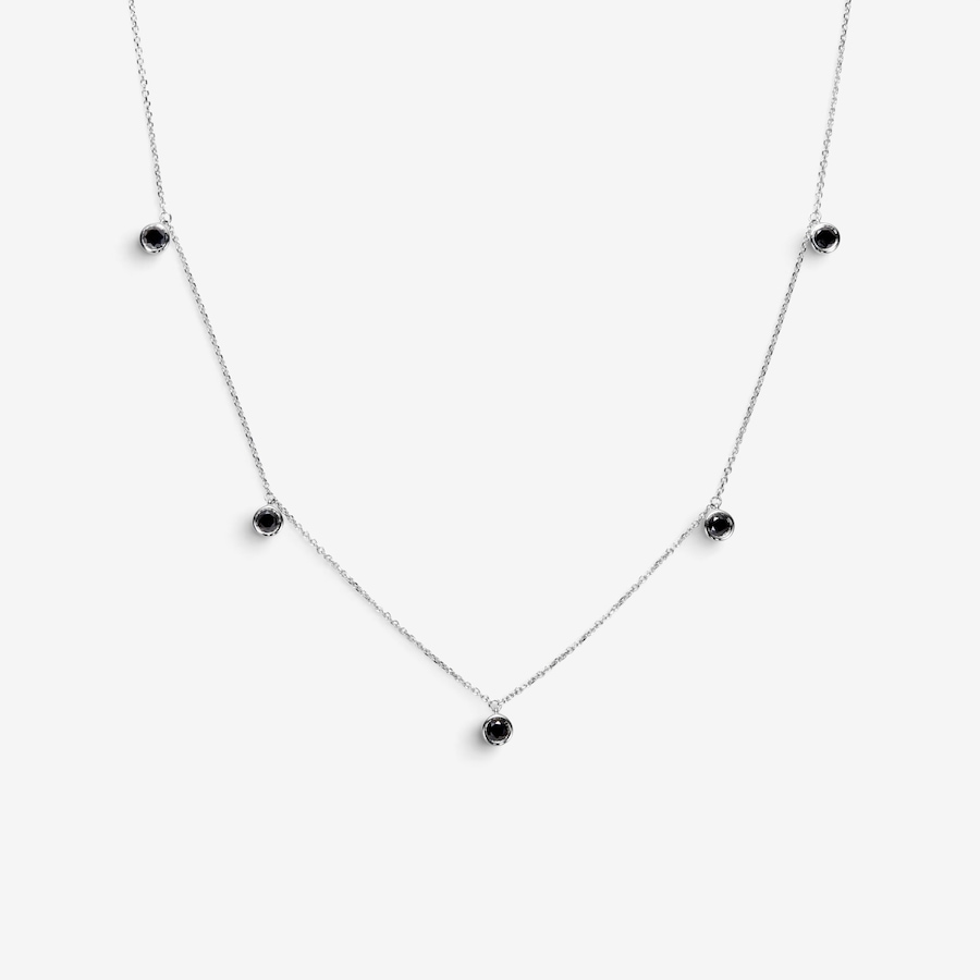 Image 131459_WGBLK.jpg, Product 131-459 / Price $999.99, 14K Gold 1.00ctw Floating Coloured Diamond Necklace from Diamond Show on TSC.ca's Jewellery department