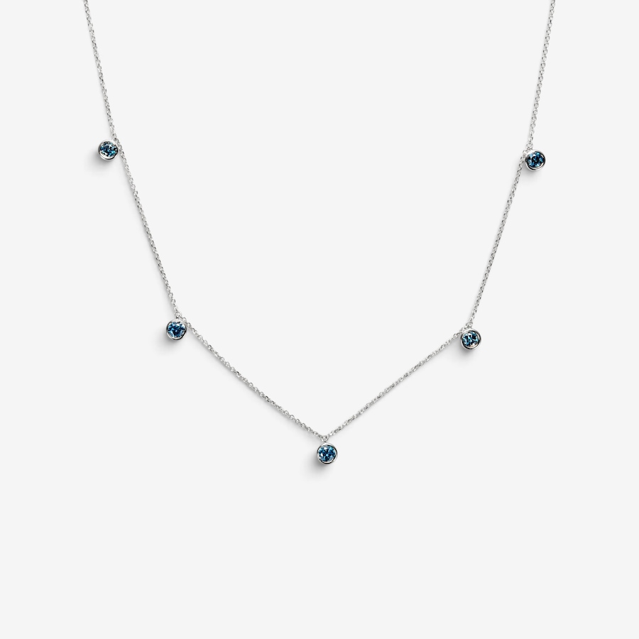 Image 131459_WGBLU.jpg, Product 131-459 / Price $999.99, 14K Gold 1.00ctw Floating Coloured Diamond Necklace from Diamond Show on TSC.ca's Jewellery department
