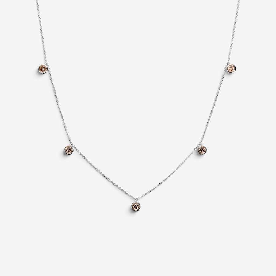 Image 131459_WGCHM.jpg, Product 131-459 / Price $999.99, 14K Gold 1.00ctw Floating Coloured Diamond Necklace from Diamond Show on TSC.ca's Jewellery department