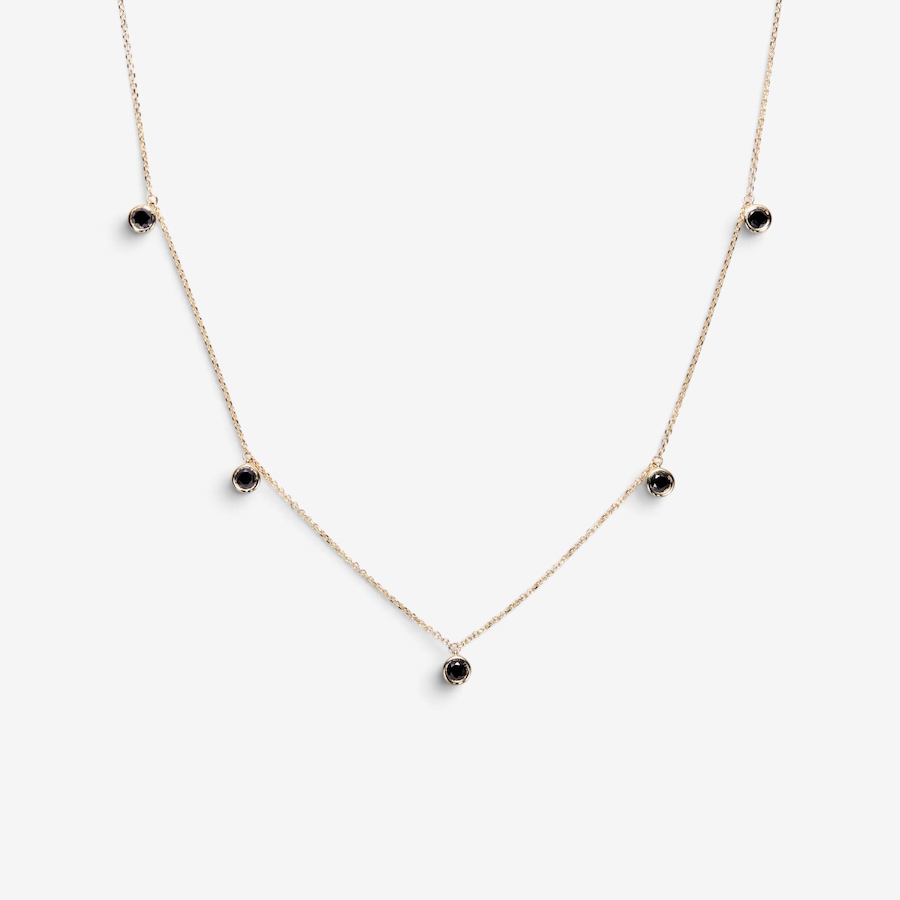 Image 131459_YGBLK.jpg, Product 131-459 / Price $999.99, 14K Gold 1.00ctw Floating Coloured Diamond Necklace from Diamond Show on TSC.ca's Jewellery department
