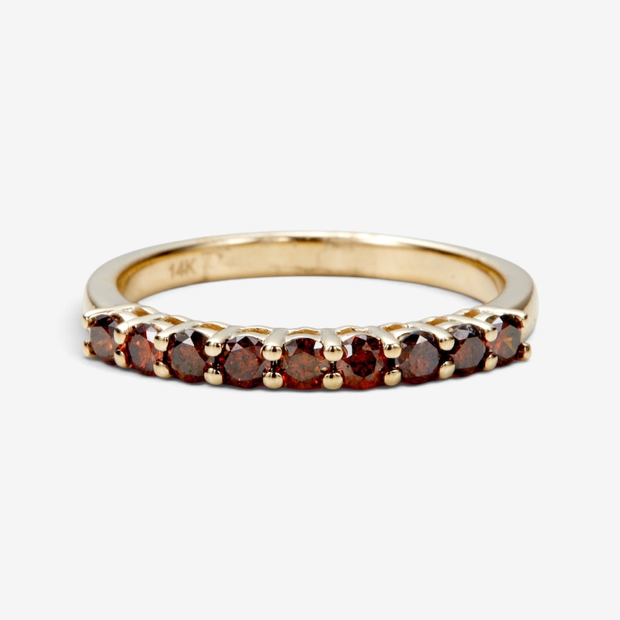 Image 131460_RED.jpg, Product 131-460 / Price $799.99, 14K Yellow Gold 0.50ctw Coloured Diamond Band from Diamond Show on TSC.ca's Jewellery department