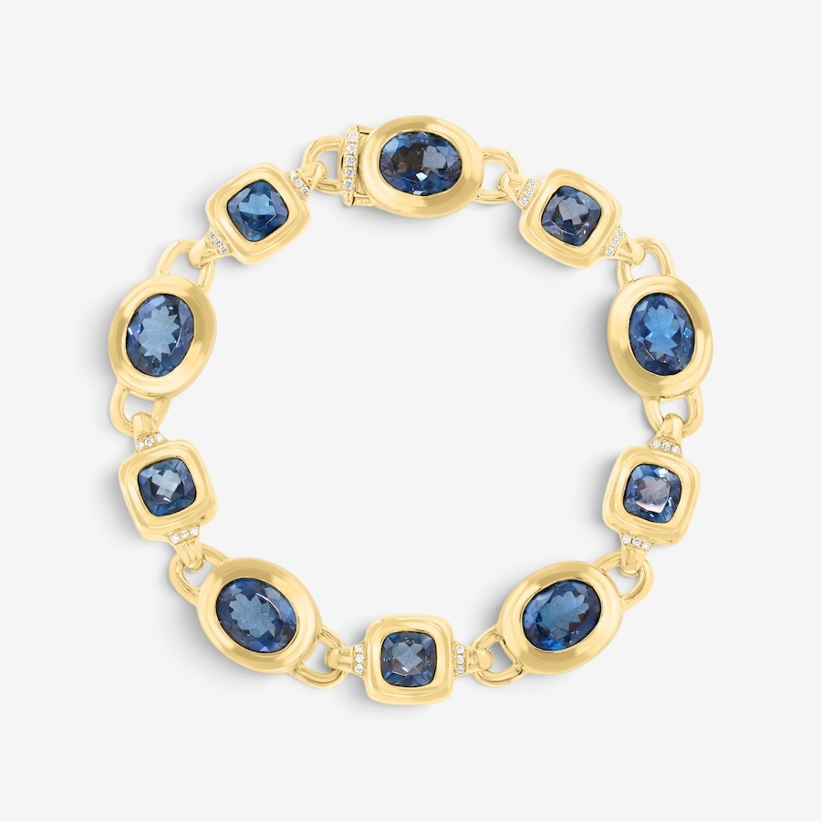 Image 131472_LBLTZ.jpg, Product 131-472 / Price $1,499.99, EFFY Sterling Silver Yellow Gold Plate Gemstone Bracelet from Effy Jewellery on TSC.ca's Jewellery department