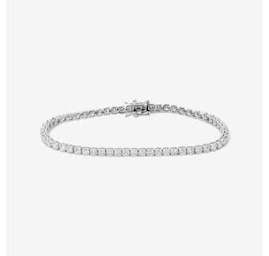 EVERA Sterling Silver 5.00ctw Diamond Tennis Bracelet