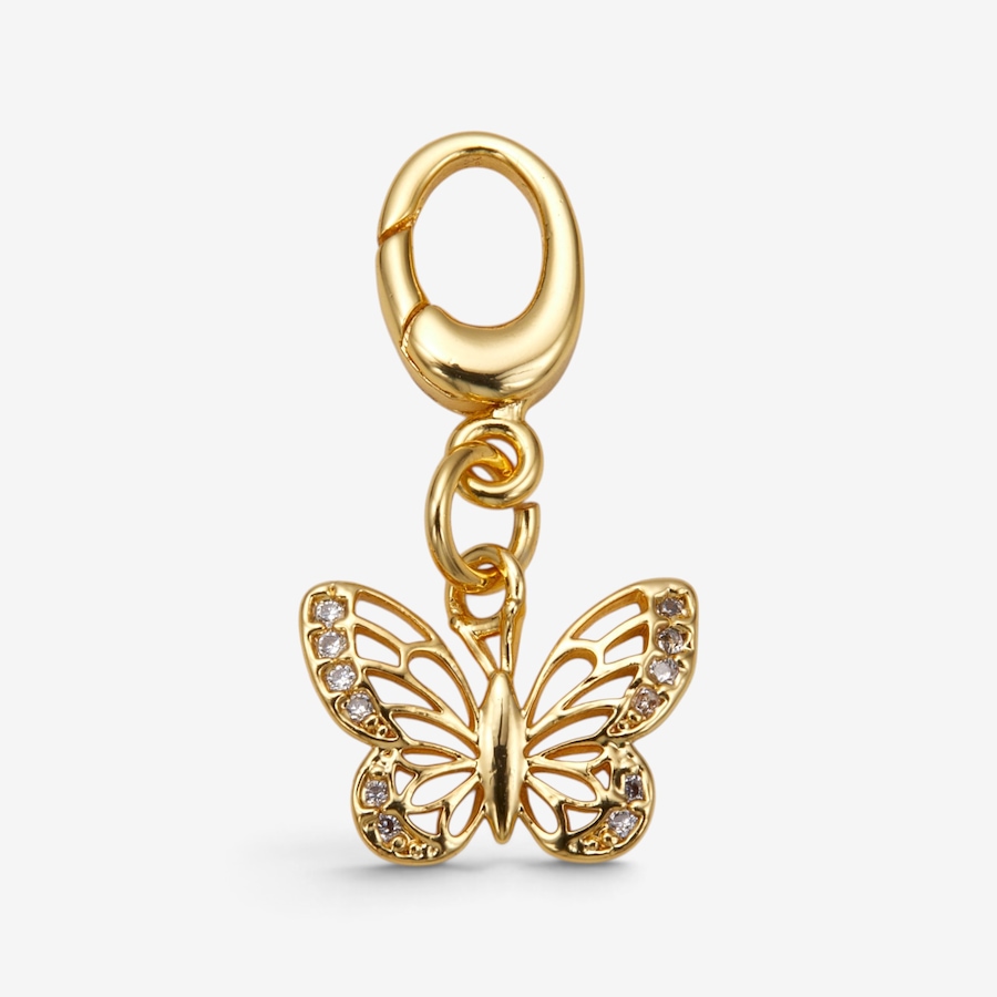 Image 131478.jpg, Product 131-478 / Price $29.99, 18K Yellow Gold Plate Butterfly Charm from Gem Reflections on TSC.ca's Jewellery department