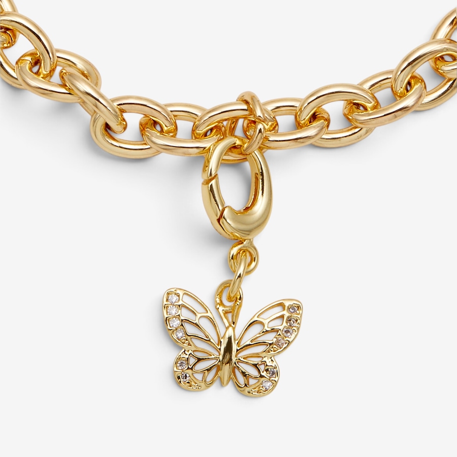 Image 131478_ALTMORE2.jpg, Product 131-478 / Price $29.99, 18K Yellow Gold Plate Butterfly Charm from Gem Reflections on TSC.ca's Jewellery department