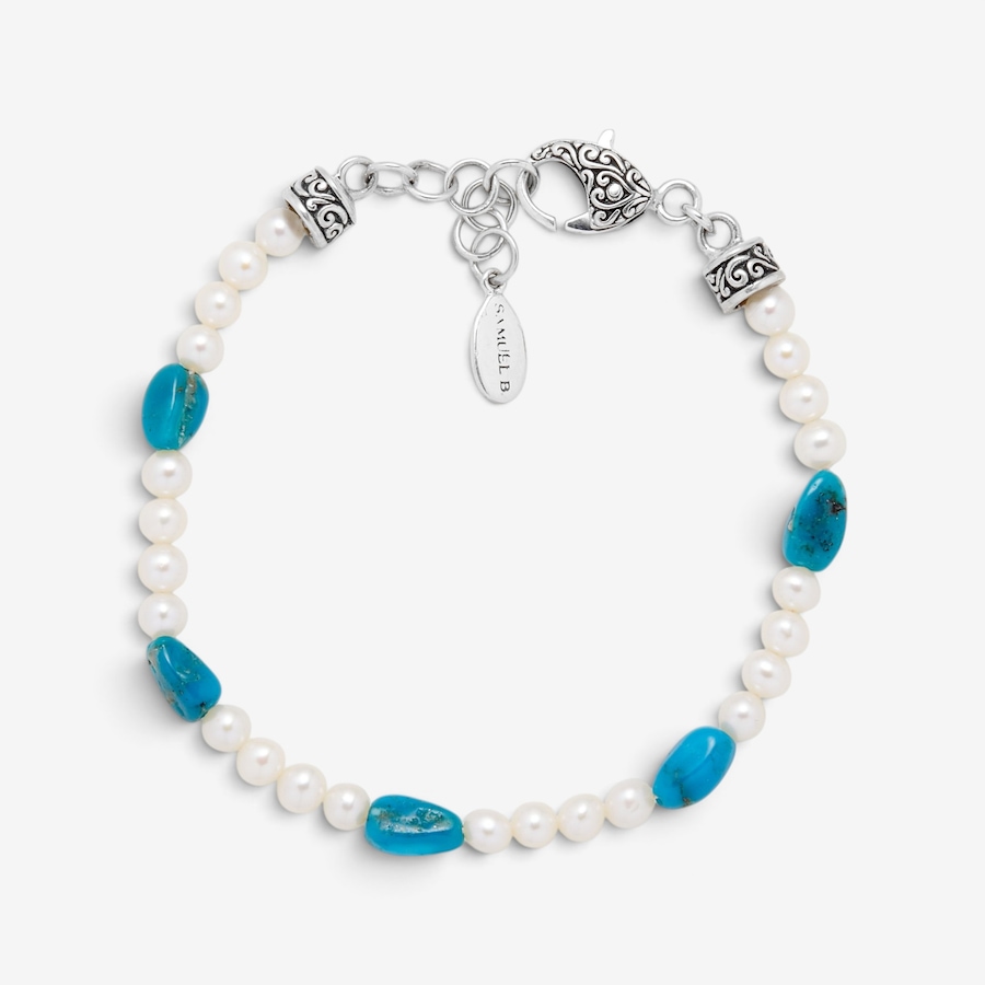 Image 131483_TRQPR.jpg, Product 131-483 / Price $199.99, Samuel B. Collection Sterling Silver Gemstone Bracelet from Samuel B. Collection on TSC.ca's Jewellery department