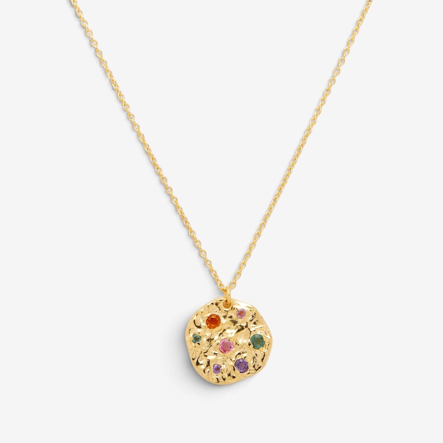 Image 131486_ALTMORE1.jpg, Product 131-486 / Price $249.99, Samuel B. Collection Sterling Silver/18K Yellow Gold Plate Multi Coloured Round Necklace from Samuel B. Collection on TSC.ca's Jewellery department