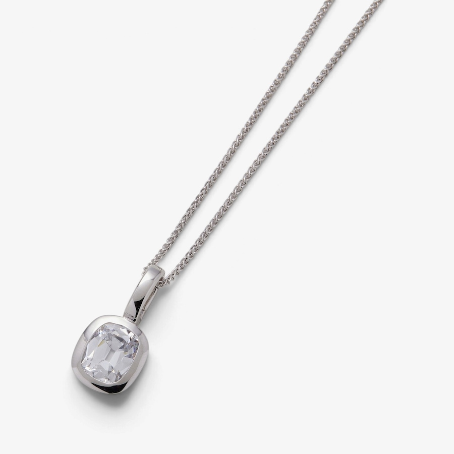 Image 131540_REMER.jpg, Product 131-540 / Price $139.99, Diamonelle Sterling Silver Shaped Diamonelle Bezel Pendant with Chain from Diamonelle on TSC.ca's Jewellery department