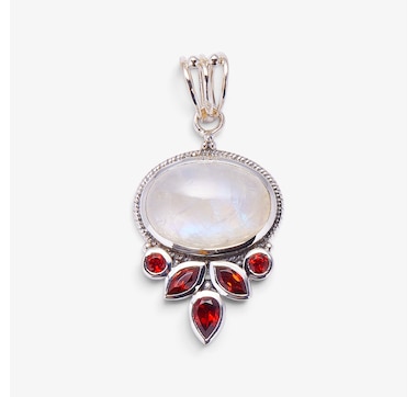 Himalayan Gems Sterling Silver Gemstone Pendant