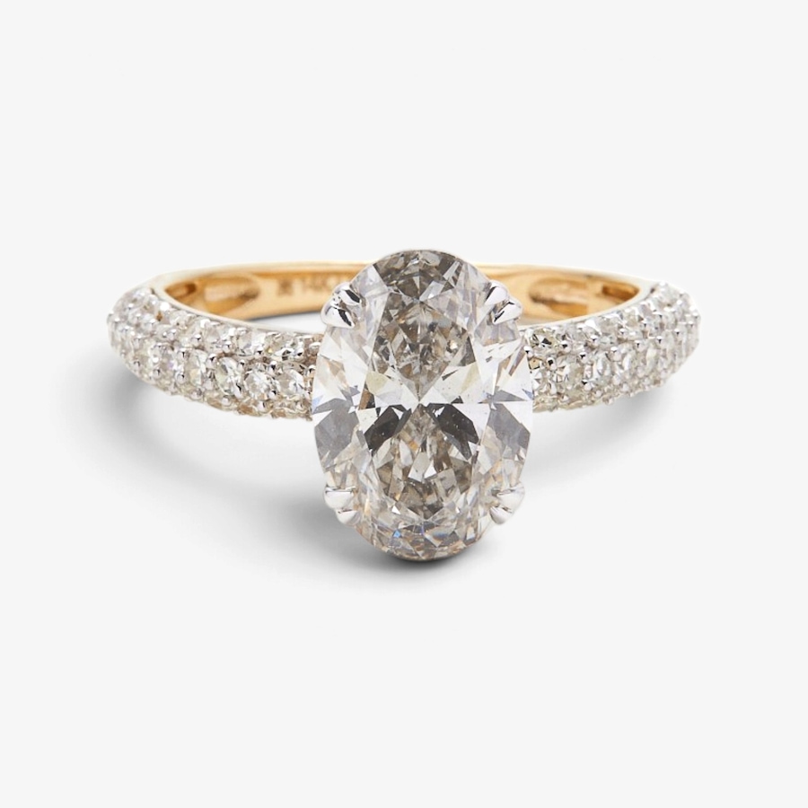 Image 131608.jpg, Product 131-608 / Price $1,499.99, EVERA Diamonds 14K Yellow Gold 3.00ctw Oval Diamond Ring from Evera Diamonds on TSC.ca's Jewellery department