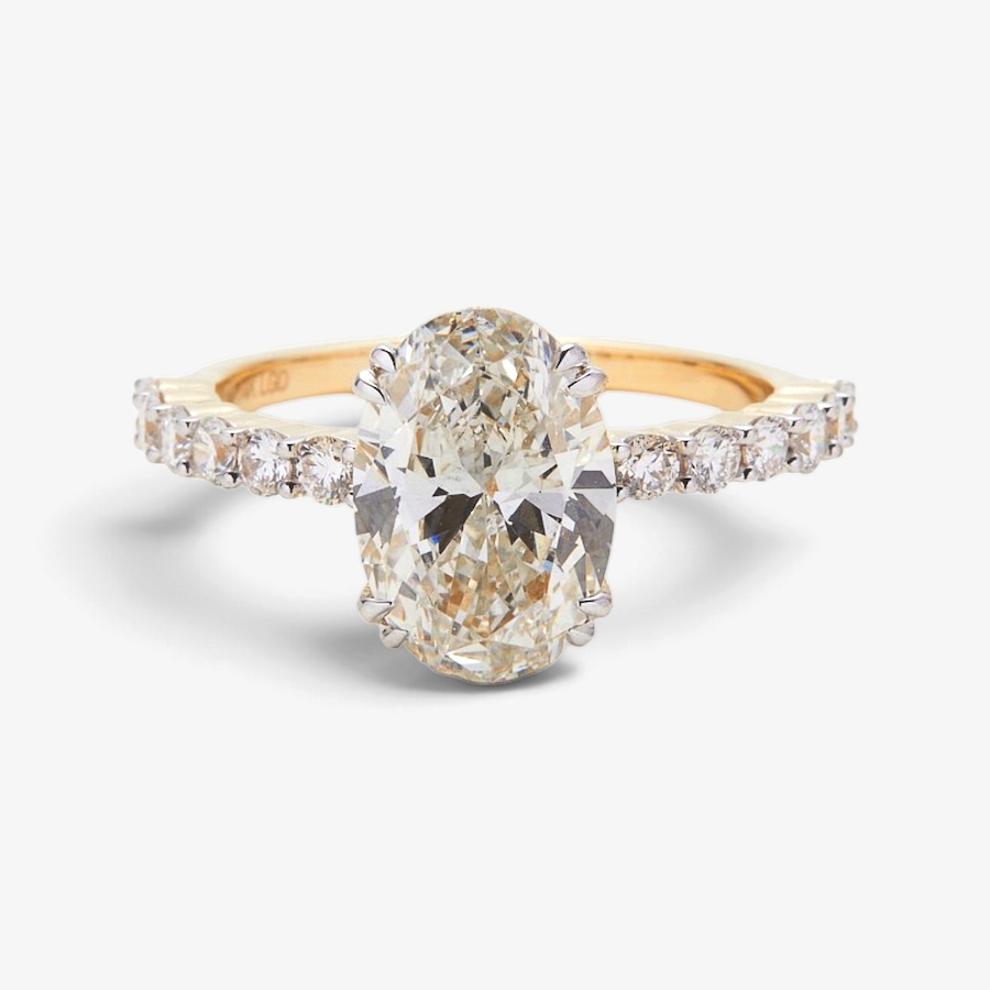 Image 131609.jpg, Product 131-609 / Price $1,499.99, EVERA Diamonds 14K Yellow Gold 3.00ctw Oval Diamond Ring from Evera Diamonds on TSC.ca's Jewellery department