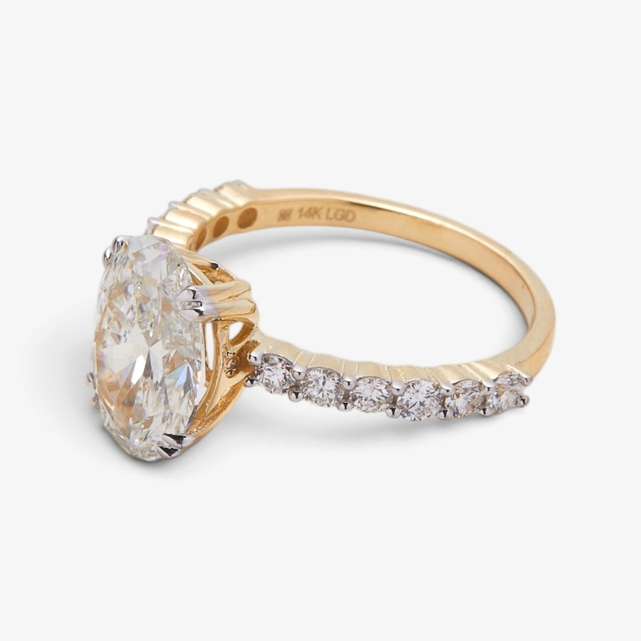Image 131609_ALTMORE1.jpg, Product 131-609 / Price $1,499.99, EVERA Diamonds 14K Yellow Gold 3.00ctw Oval Diamond Ring from Evera Diamonds on TSC.ca's Jewellery department