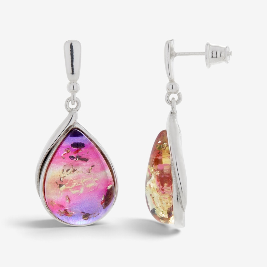 Image 131615_PISI.jpg, Product 131-615 / Price $119.99, Amber Extraordinaire Sterling Silver Pear-Shaped Amber Earrings from Amber Extraordinaire on TSC.ca's Jewellery department