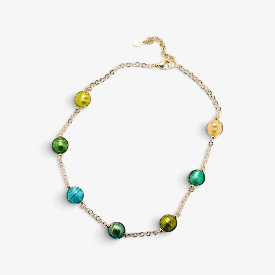 Image 131703_MUGR.jpg, Product 131-703 / Price $129.99, Il Murano Di Francesca Brass/18K Yellow Gold Plate Glass Colour Necklace from Il Murano Di Francesca on TSC.ca's Jewellery department
