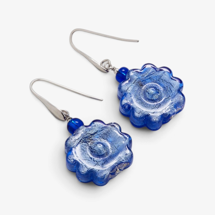 Image 131712_ALTMORE1.jpg, Product 131-712 / Price $89.99, Il Murano Di Francesca Sterling Silver/Rhodium Plate Murano Glass Flower Earrings from Il Murano Di Francesca on TSC.ca's Jewellery department