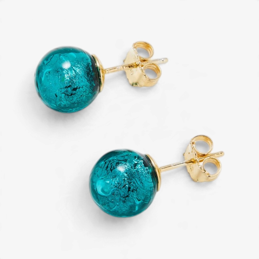 Image 131719_ALTMORE1.jpg, Product 131-719 / Price $59.99, Il Murano Di Francesca Sterling Silver/18K Yellow Gold Plate Murano Glass 10mm Stud Earrings from Il Murano Di Francesca on TSC.ca's Jewellery department