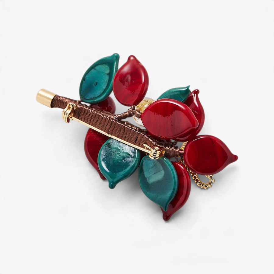 Image 131720_ALTMORE1.jpg, Product 131-720 / Price $119.99, Il Murano Di Francesca Brass/18K Yellow Gold Plate Murano Glass Flower Brooch from Il Murano Di Francesca on TSC.ca's Jewellery department