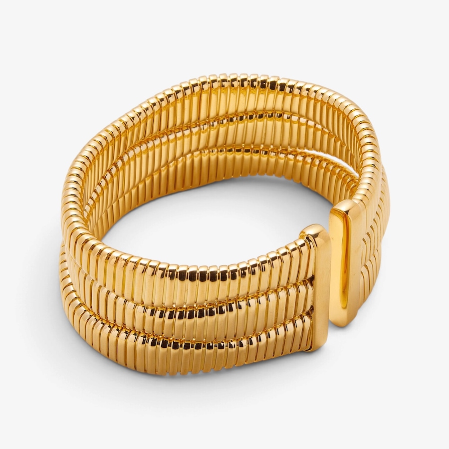 Image 131776_ALTMORE1.jpg, Product 131-776 / Price $379.99, Etrusca Gioielli 18K Yellow Gold Plate Three Row Cuff Bangle from Etrusca Jewellery on TSC.ca's Jewellery department